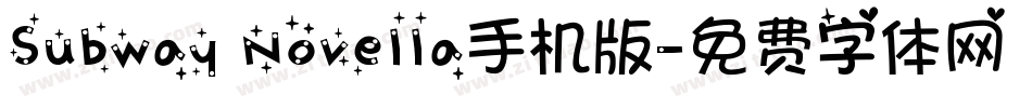 Subway Novella手机版字体转换